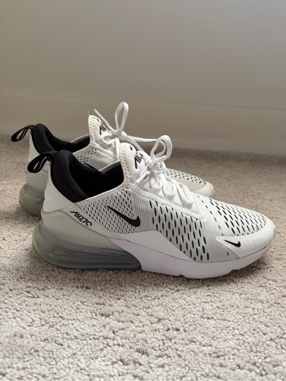 Nike Women's Air Max 270 Sneaker - White/Black